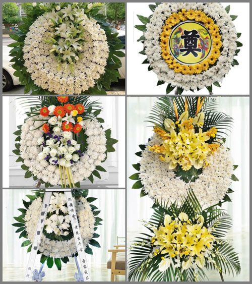 四川成都崇州市集贤乡花圈速递